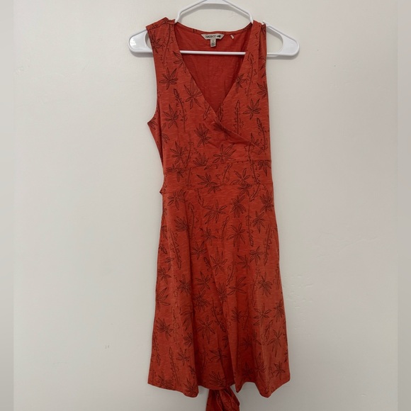 TOAD & CO Poppy Floral Cue Faux Wrap  Sleeveless Dress Travel Casual SZ Small - Picture 2 of 10